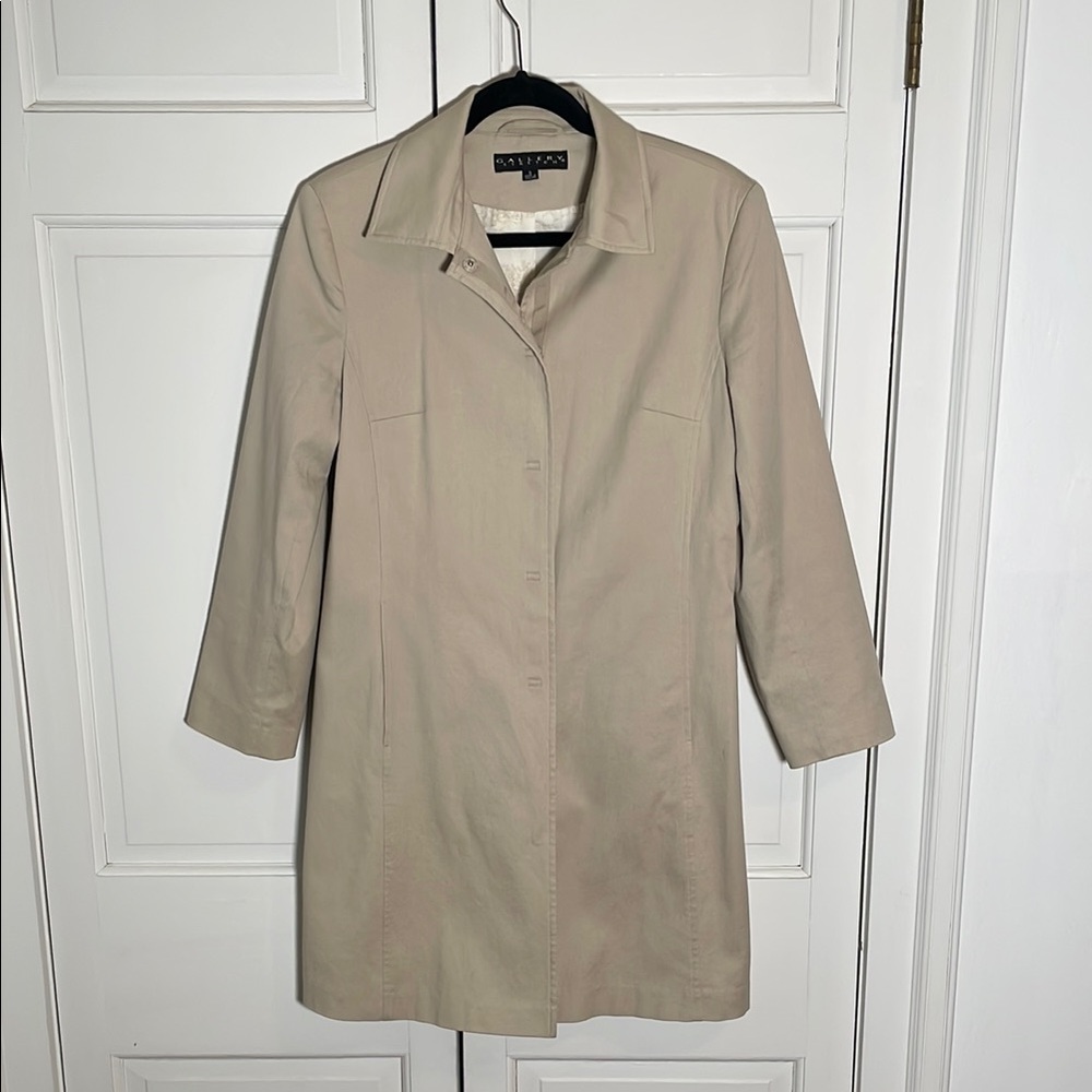 Gallery Tan Trench Coat Classic Design Timeless Style